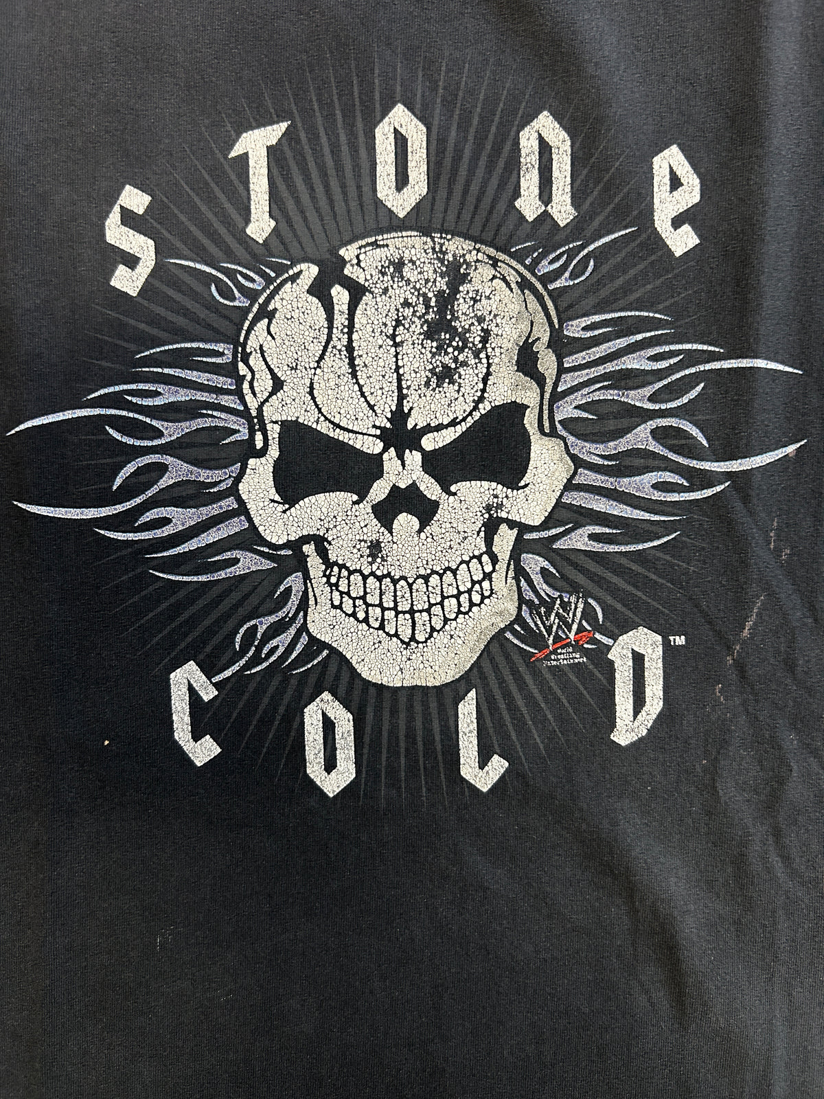 Vintage Stone Cold Skull Cut Off Black Tee