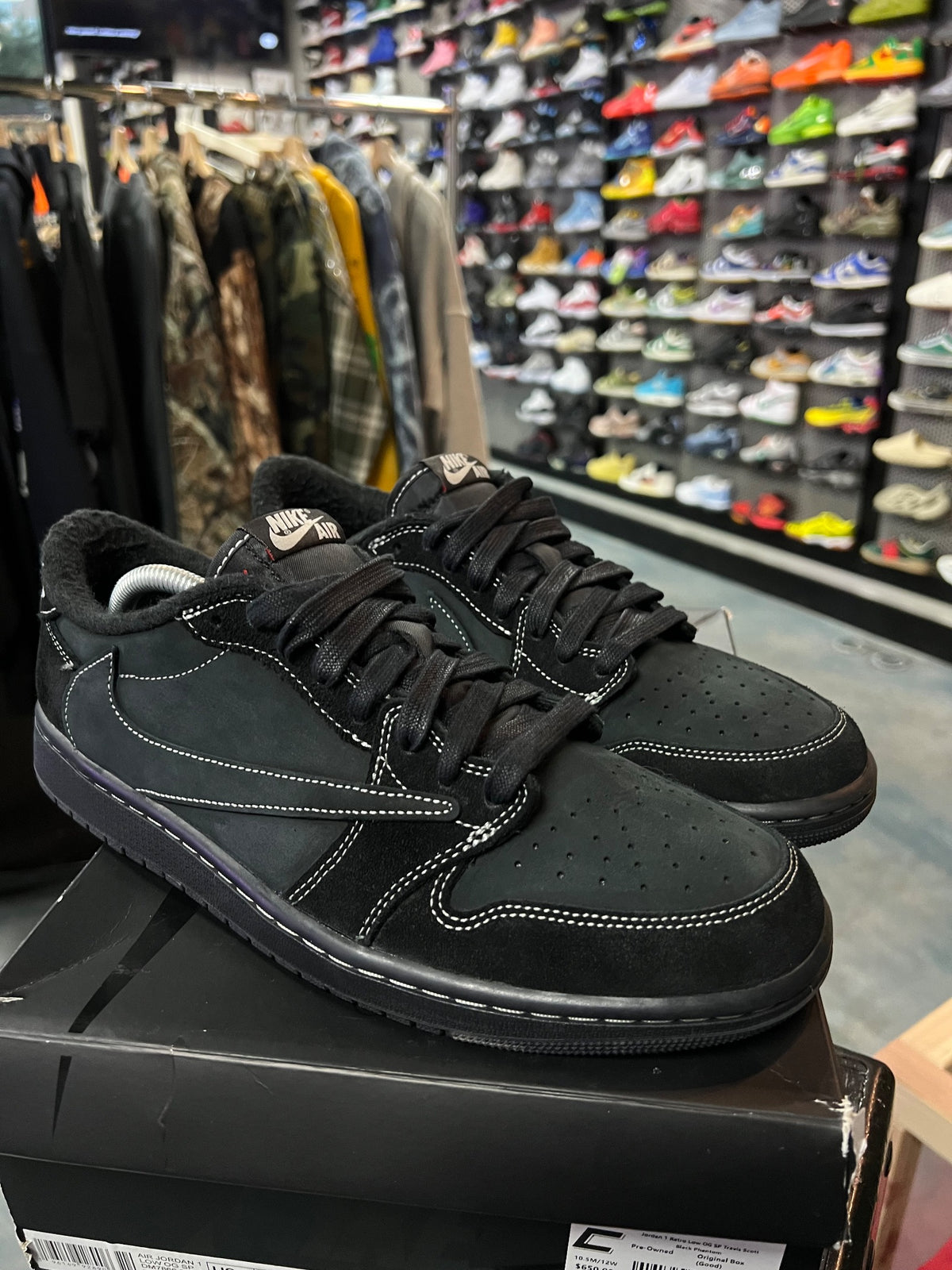 Jordan 1 Retro Low OG SP Travis Scott Black Phantom