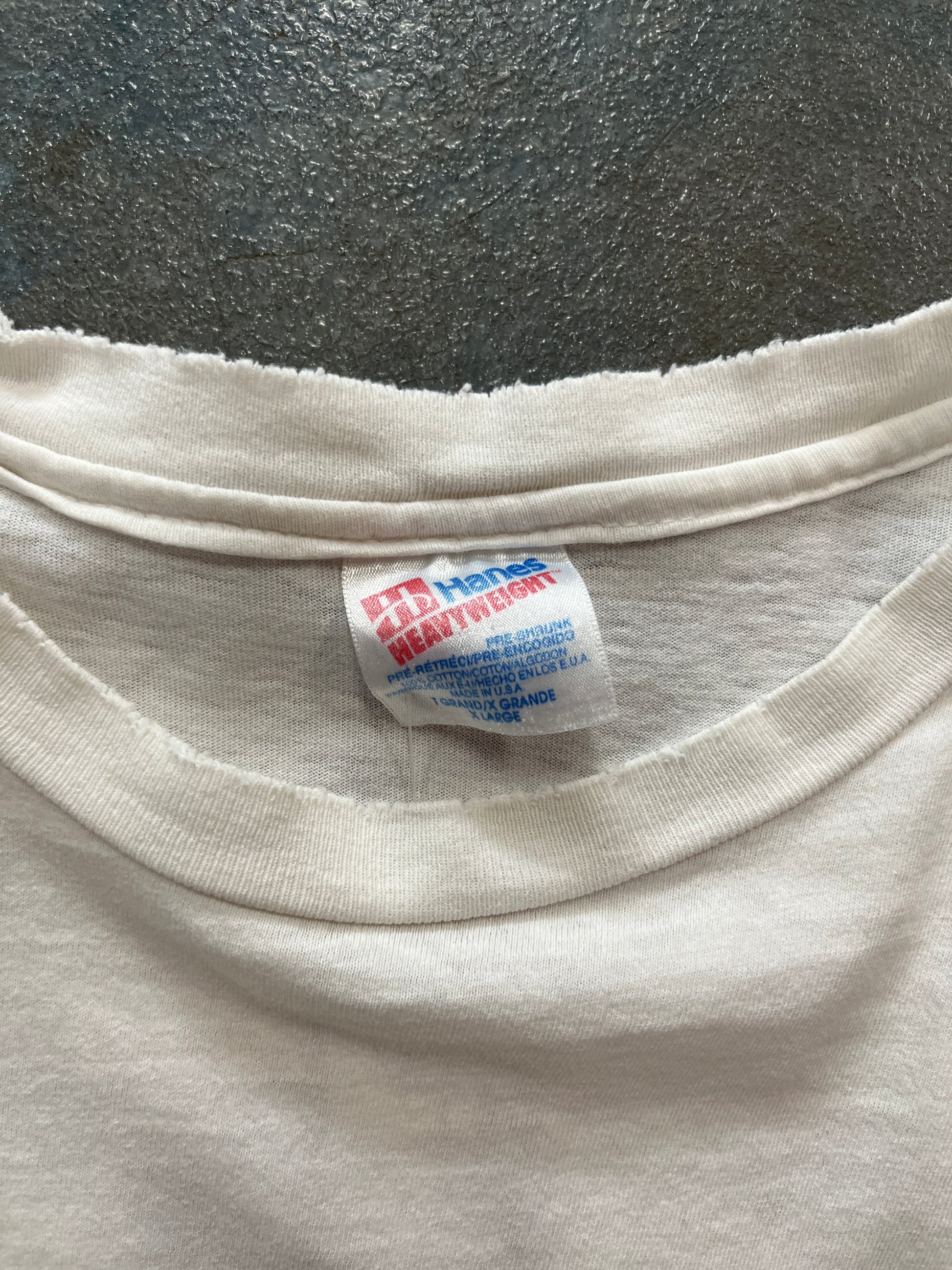 Vintage 90s Apple Newton Logo Hanes White T-Shirt OTF