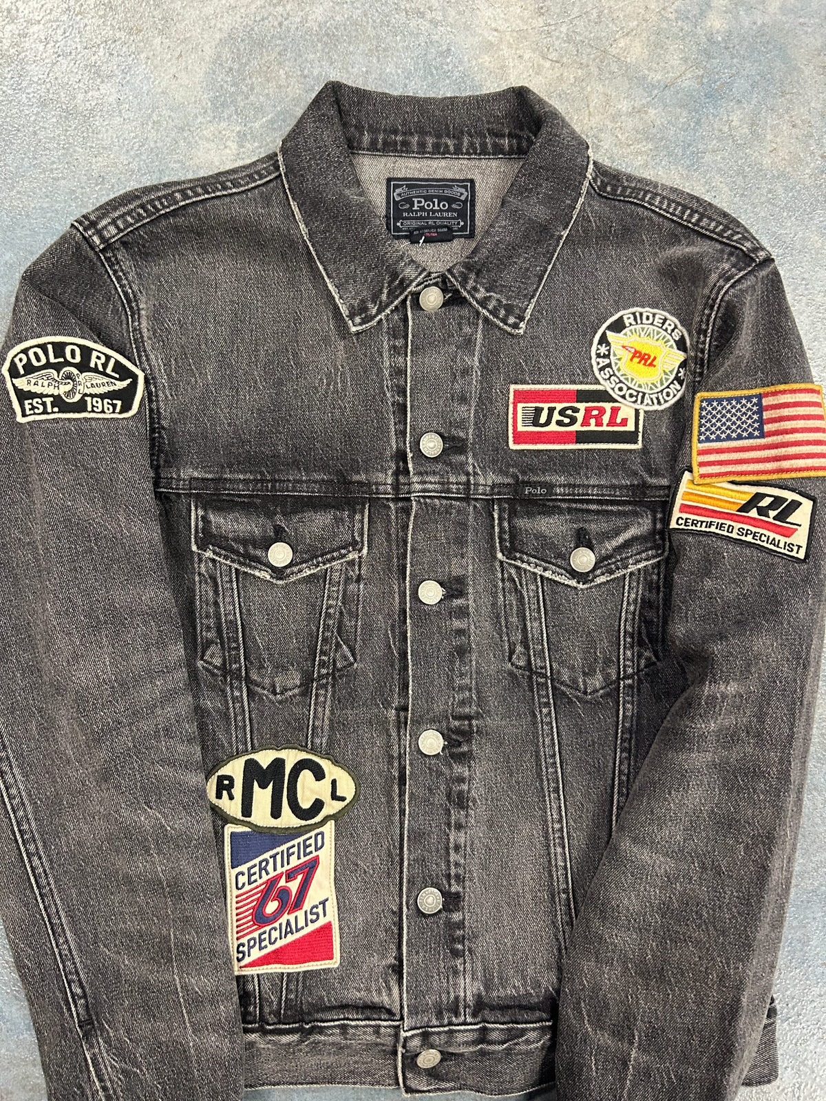 Vintage Polo Ralph Lauren Denim Jacket 1967 Black