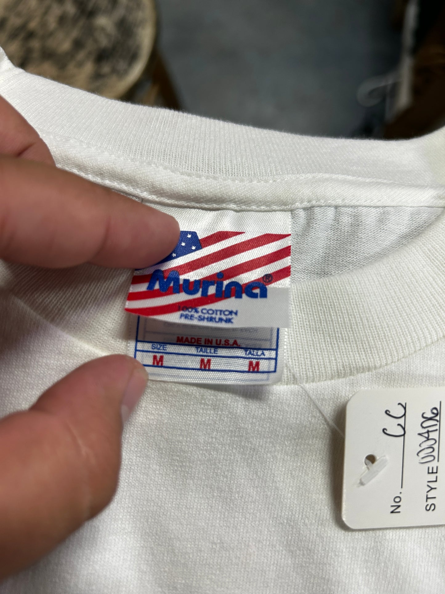 Vintage 1967 Polo Jeans Company T-Shirt Solid White OTF
