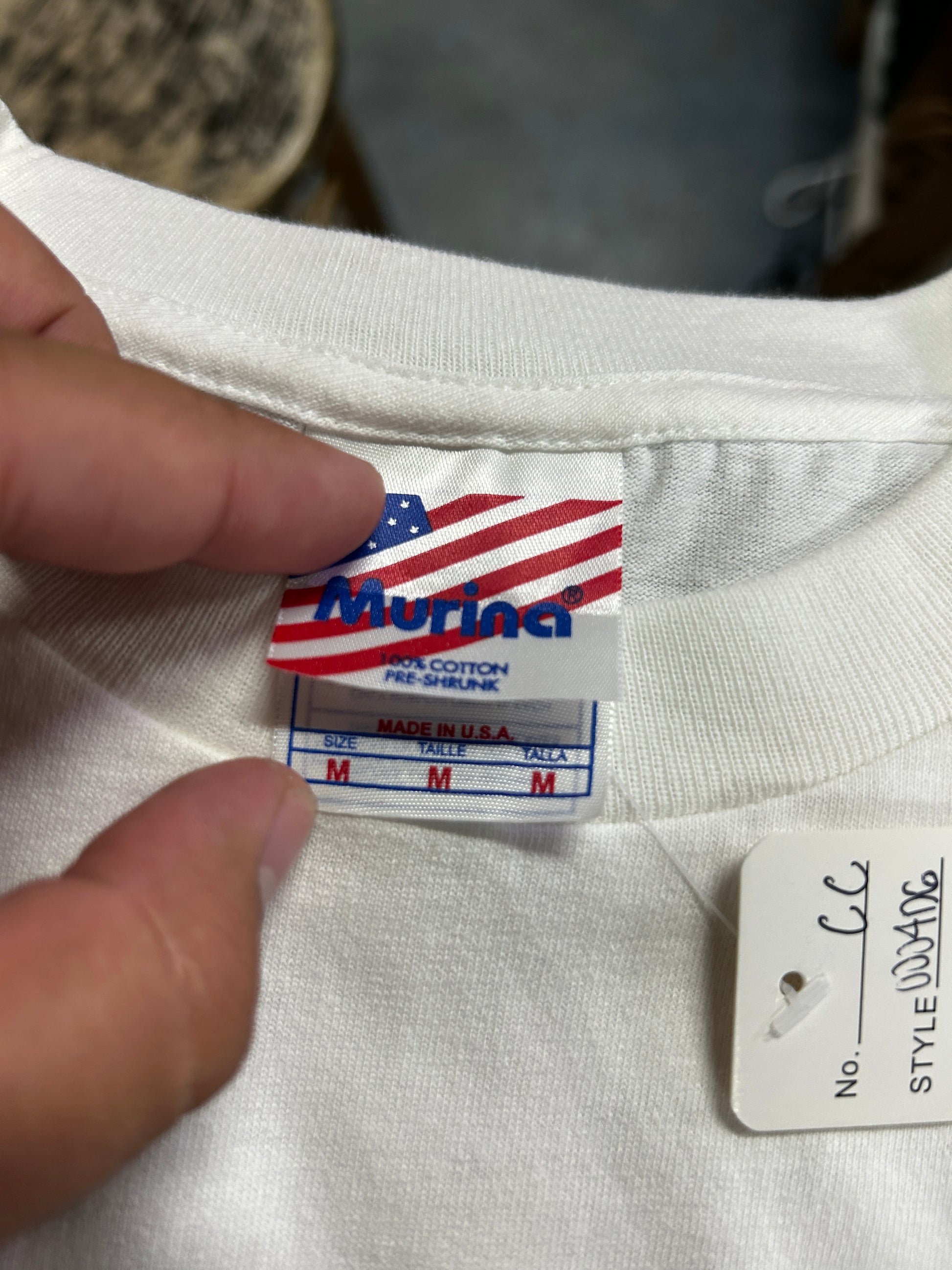 Vintage 1967 Polo Jeans Company T-Shirt Solid White OTF