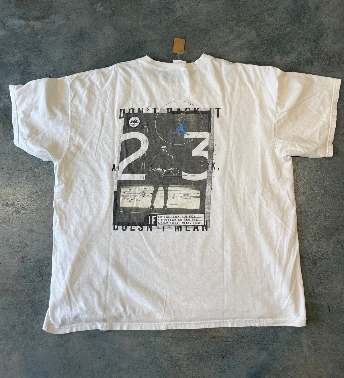 Nike MJ Nike White Tee (YC) B38